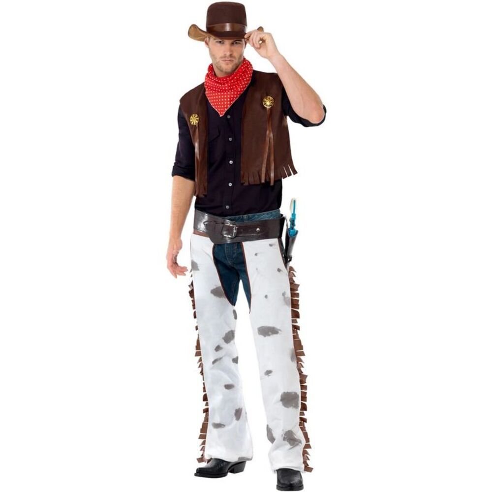 Smiffys Mens Cowboy Costume Set / Multicolored